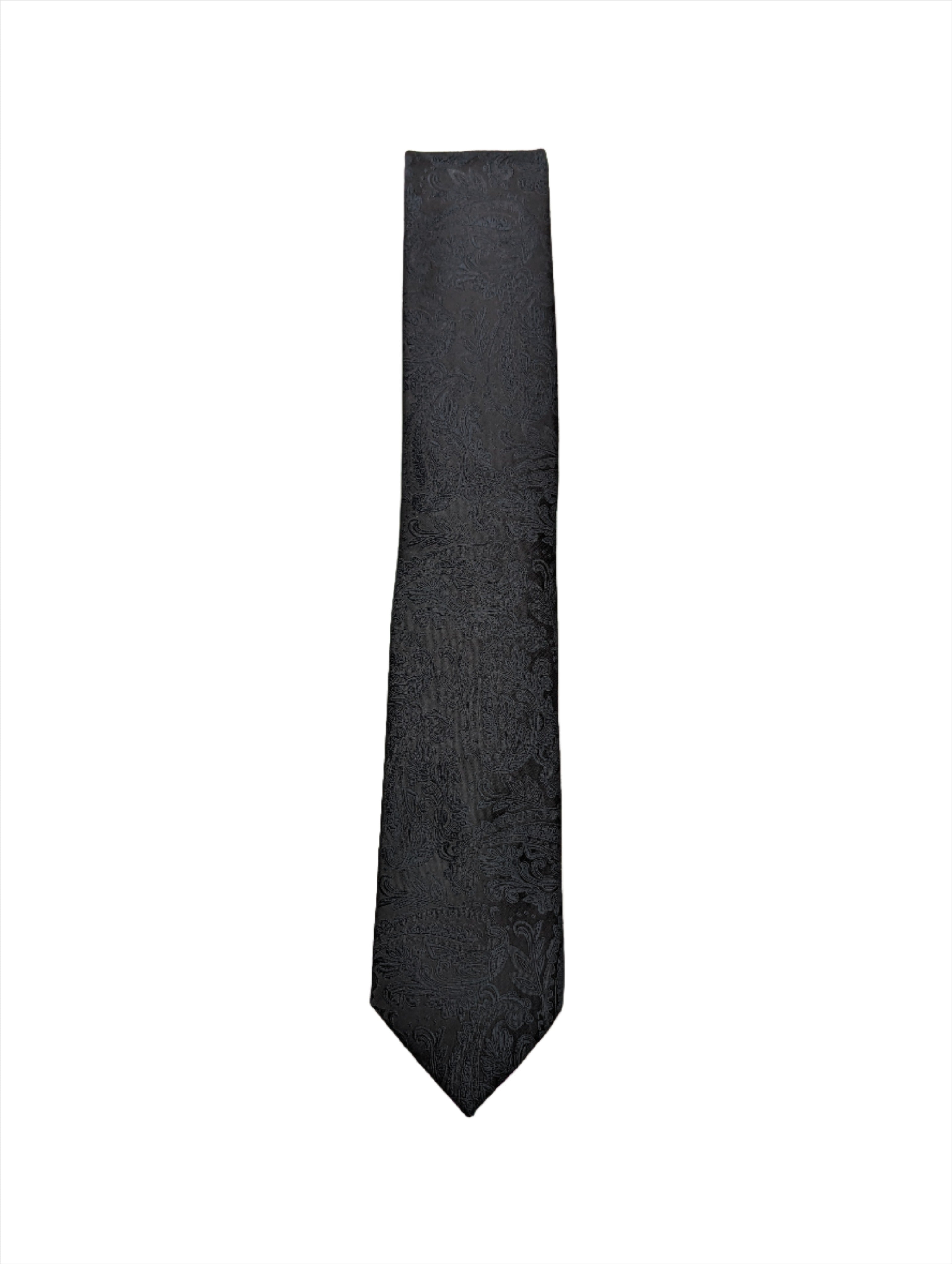 Men's Paisley Tie - Black