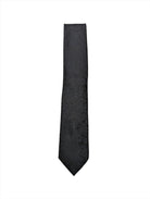 Zazzi Men's Paisley Tie - Black Black front view