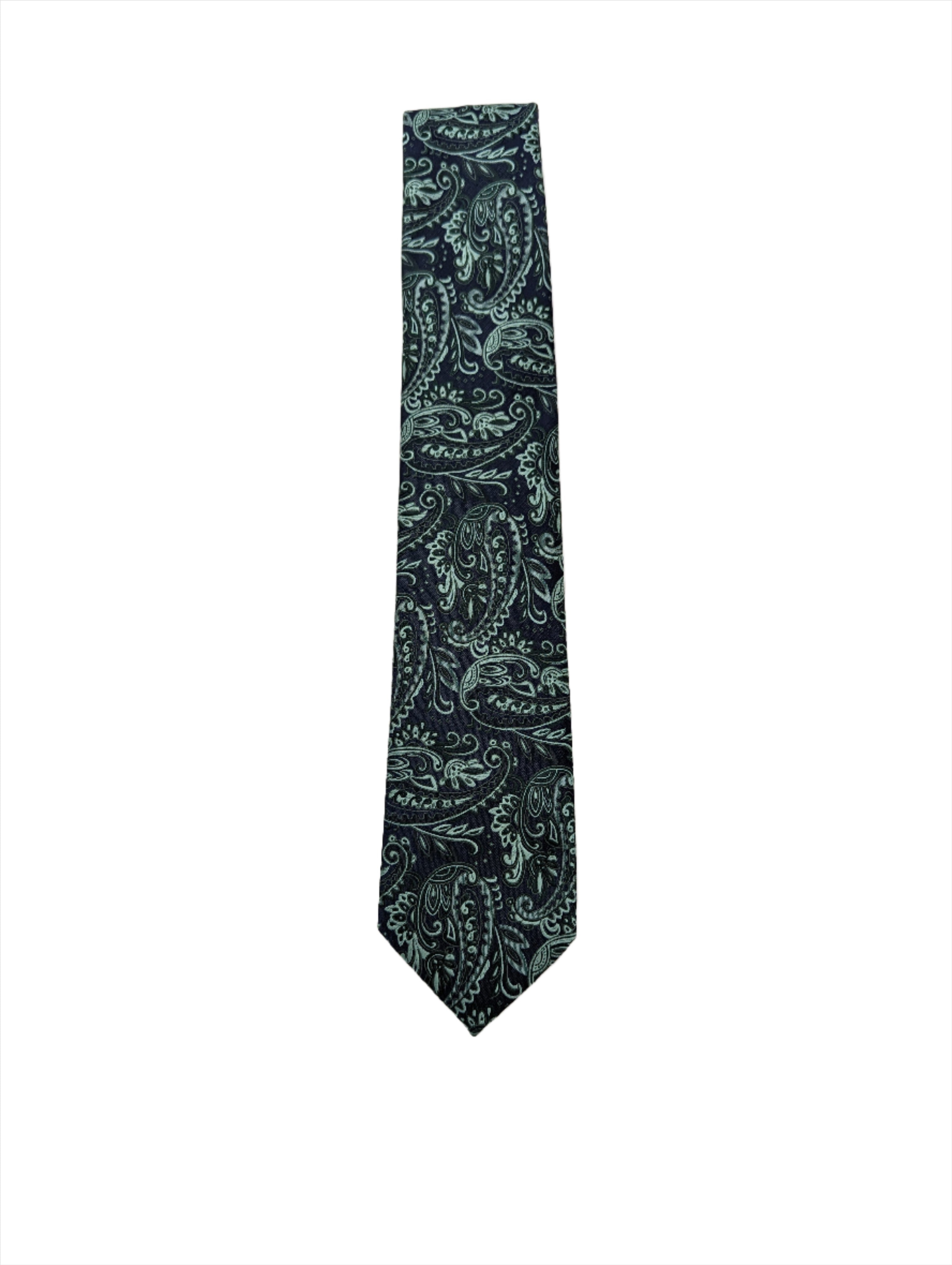 Men's Paisley Tie - Sage