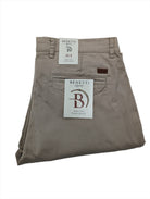 BENETTI Trent Stone Straight Cut Chino Stone model front view