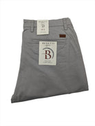 BENETTI Trent Silver Straight Cut Chino SILVER model front view