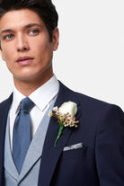 TRAVIS BENETTI Napoli Smoke Waistcoat SMOKE side view