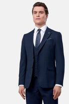 BENETTI Philip Tapered Indigo Waistcoat Indigo front view