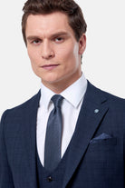 BENETTI Philip Tapered Indigo Waistcoat Indigo detail view