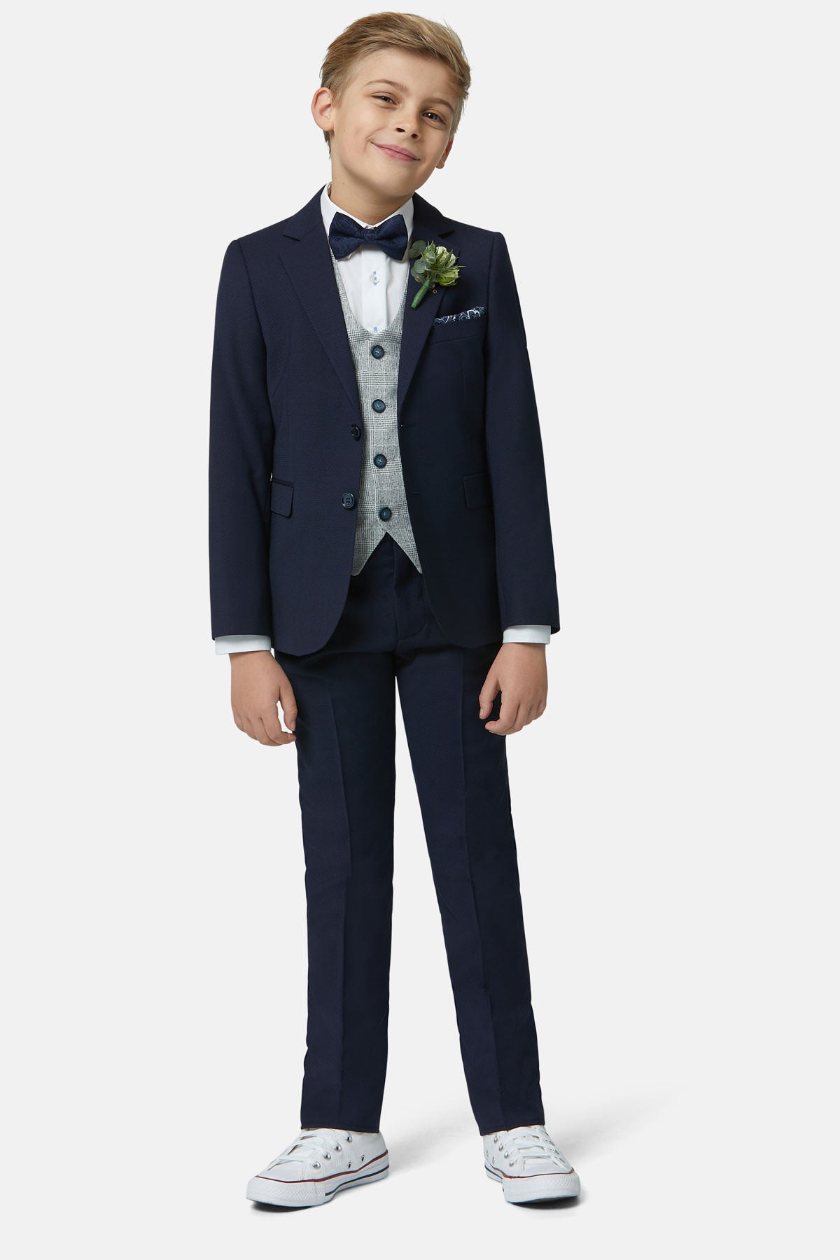 Benetti Boyswear Boys Philip Silver Waistcoat SILVER detail view