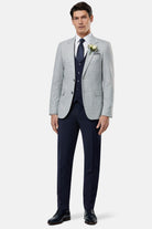 BENETTI Philip Tapered Silver Blazer SILVER front view