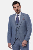BENETTI Prague 3 Piece Blue Suit BLUE detail view