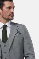 BENETTI Prague 3 Piece Silver Suit SILVER detail view