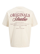 JACK JONES ORIGINALS Norrebro Typo T-Shirt-Antique White Antique White alternate view