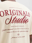 JACK JONES ORIGINALS Norrebro Typo T-Shirt-Antique White Antique White side view