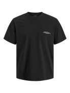 JACK JONES ORIGINALS Catskills Crew Neck T-Shirt-Black Black alternate view