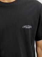 JACK JONES ORIGINALS Catskills Crew Neck T-Shirt-Black Black side view