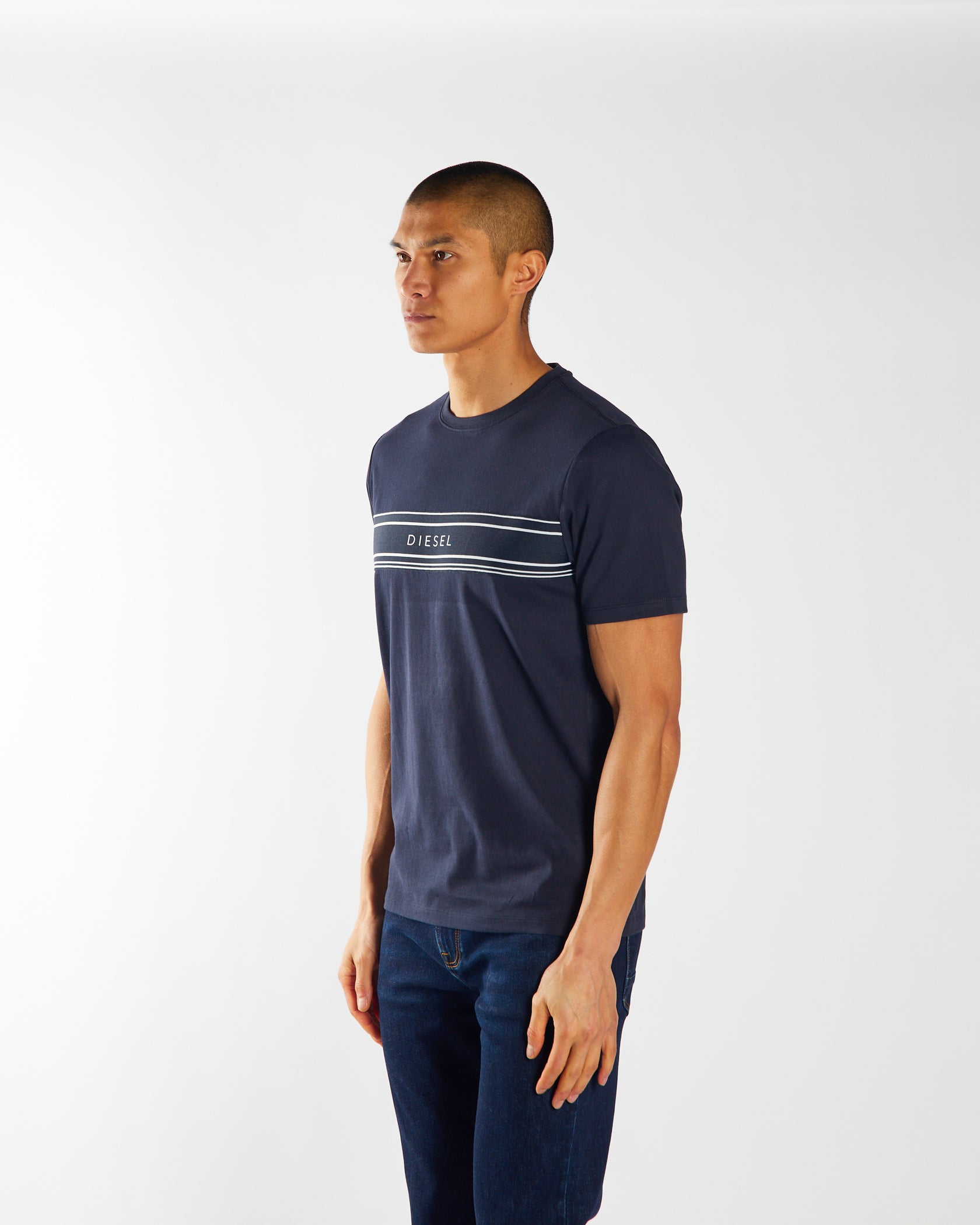 Men's Raul Tee - Salute Navy-Side/Frront View