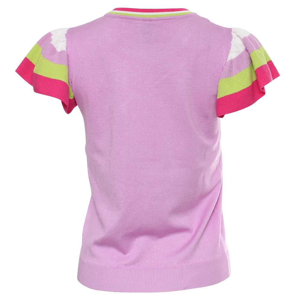 Ladies Renee Orchid Knit Top-Back View