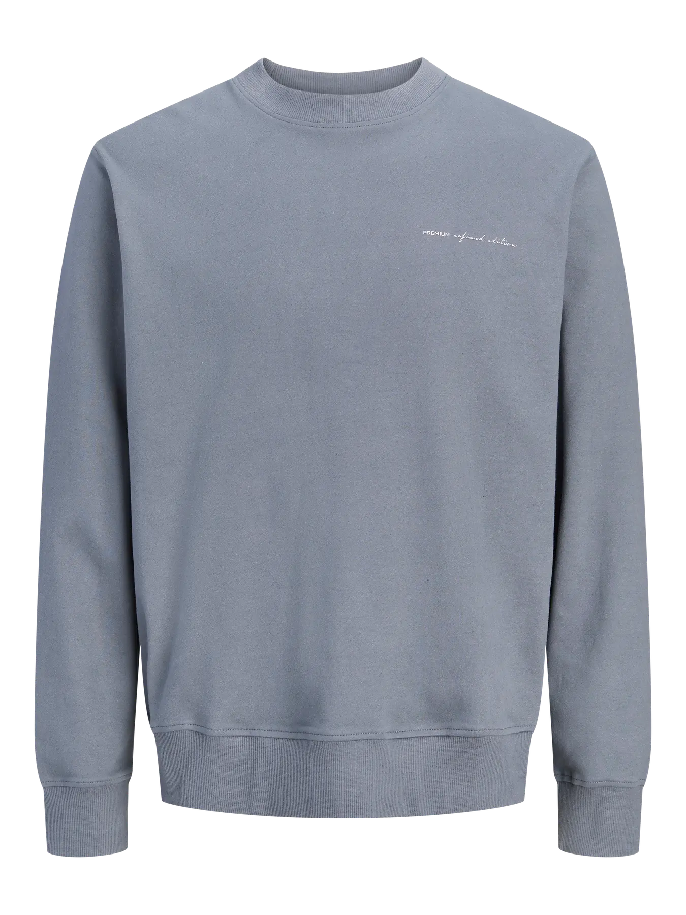 JACK & JONES Owen crew-neck sweatshirt in Turbulence blue front product view
