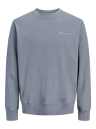 JACK & JONES Owen crew-neck sweatshirt in Turbulence blue front product view