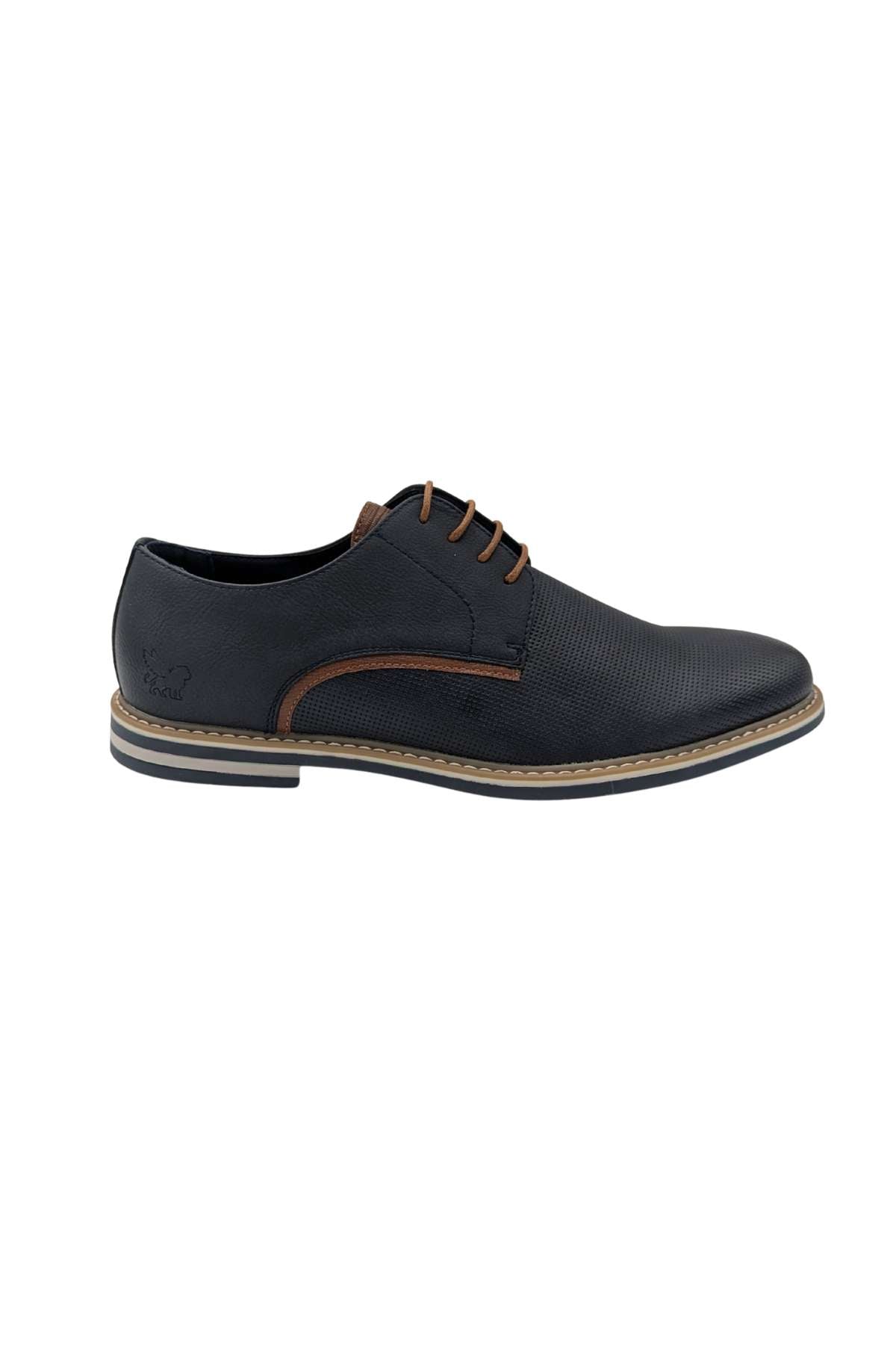 Men's Varna Midnight Blue Shoes-Side View