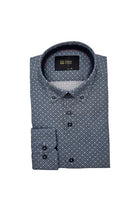 6TH SENSE Button Down Navy Blue Shirt NAVY BLUE front view