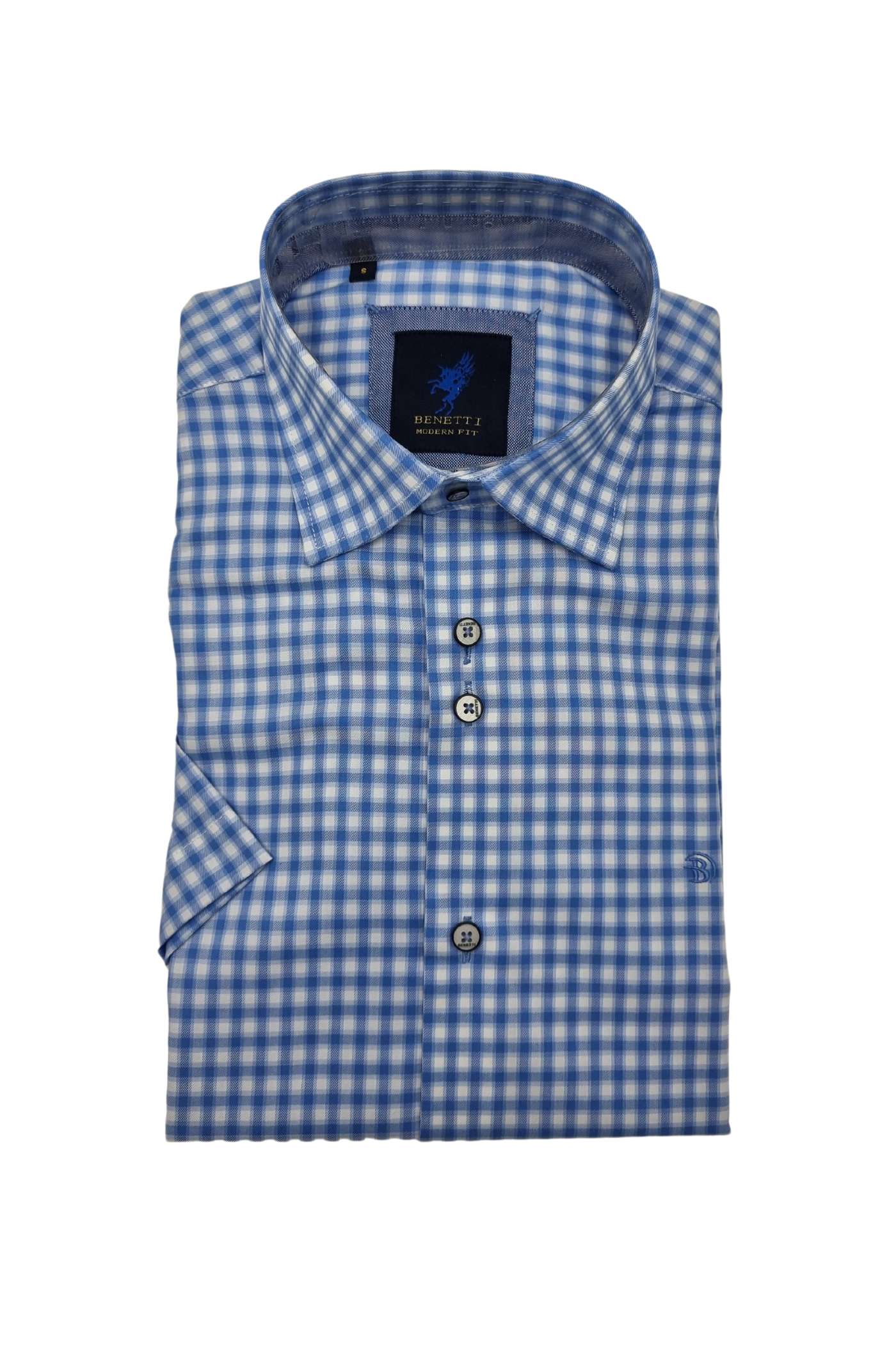 Men's Danver Blue Shirt-Front View