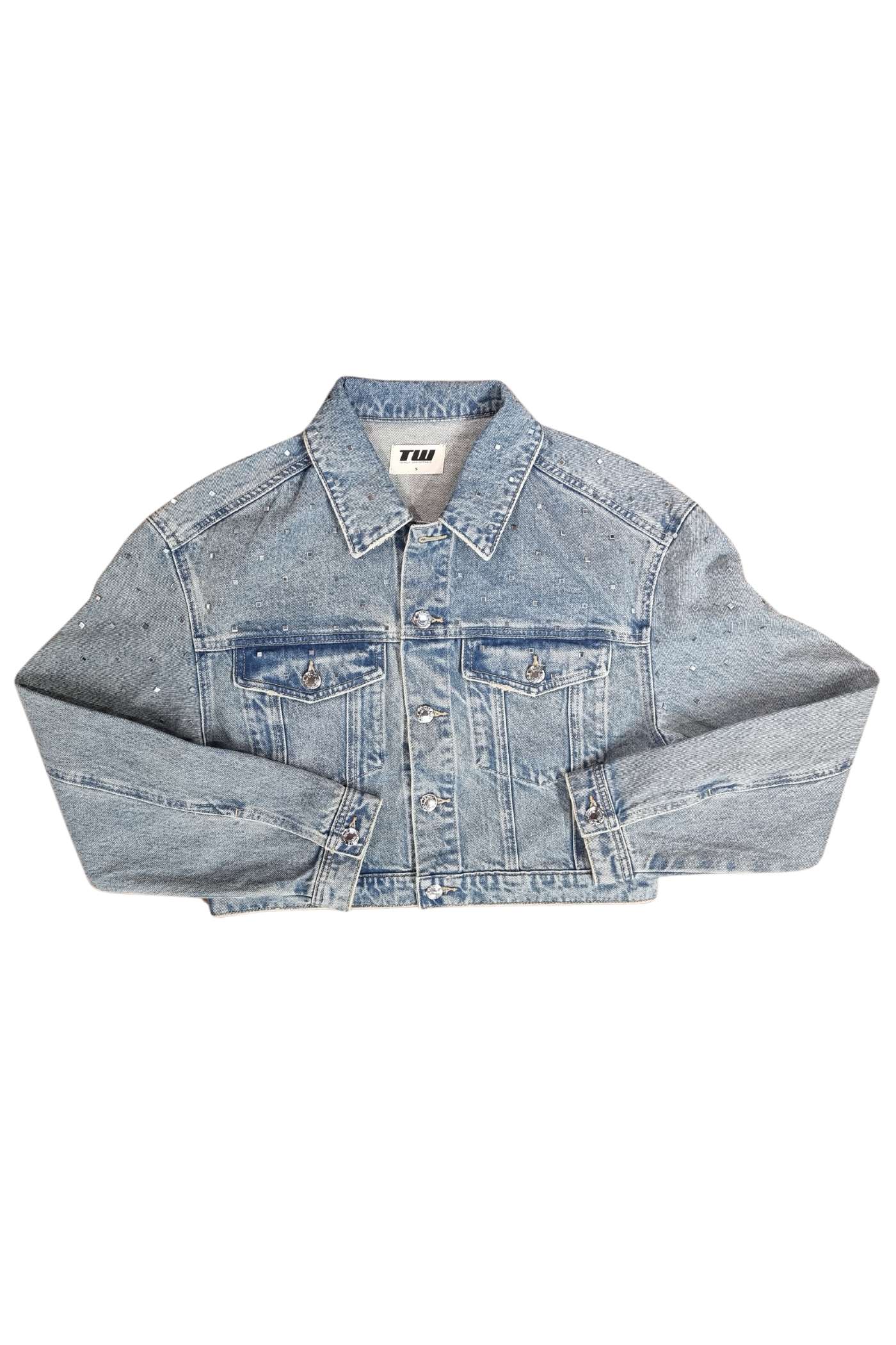 Ladies Denim Jacket-Front View