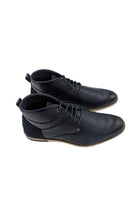 Marcozzi Granada Midnight Blue Mens Boots Midnight Blue model front view