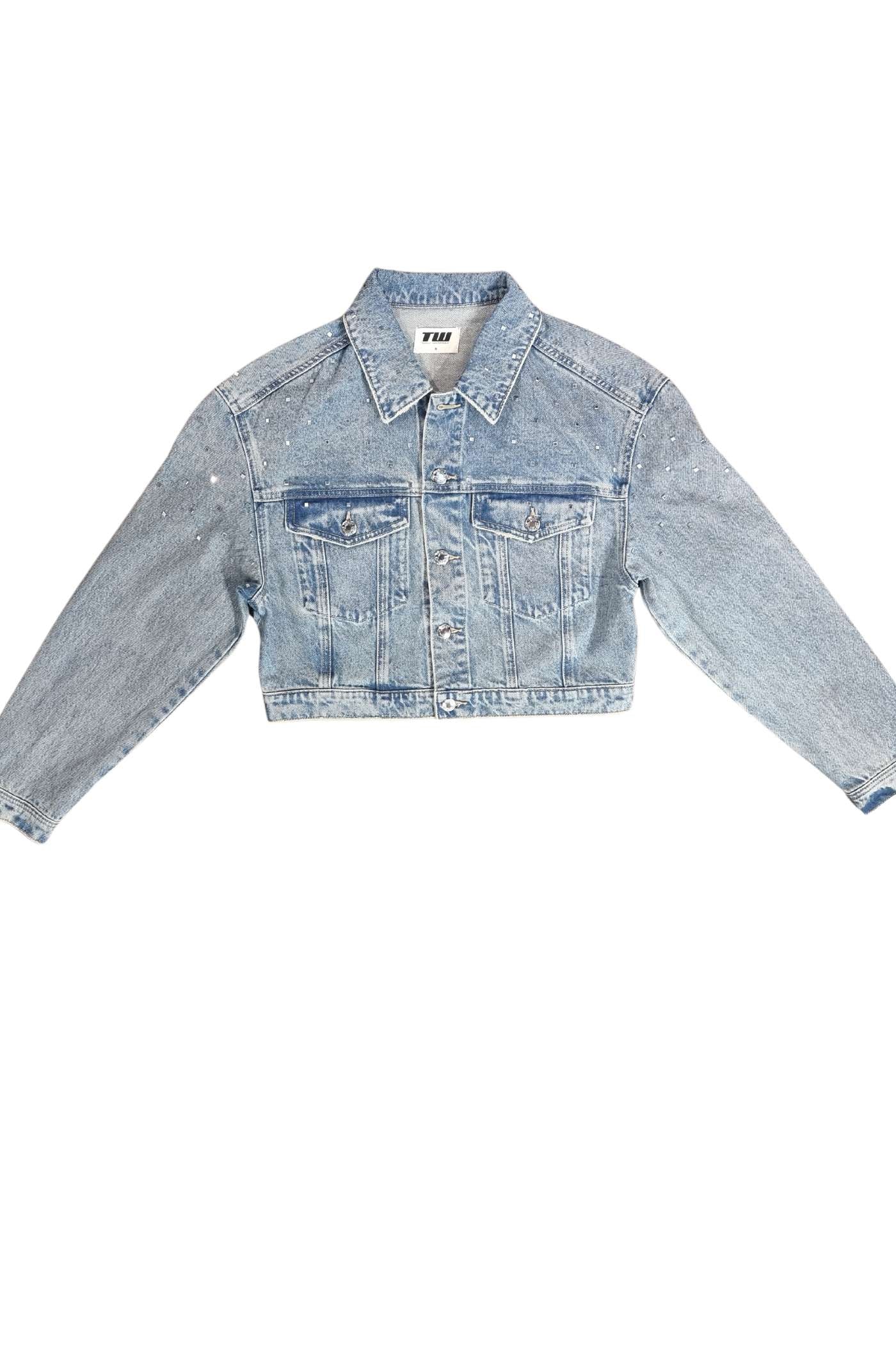 Ladies Denim Jacket-Front View