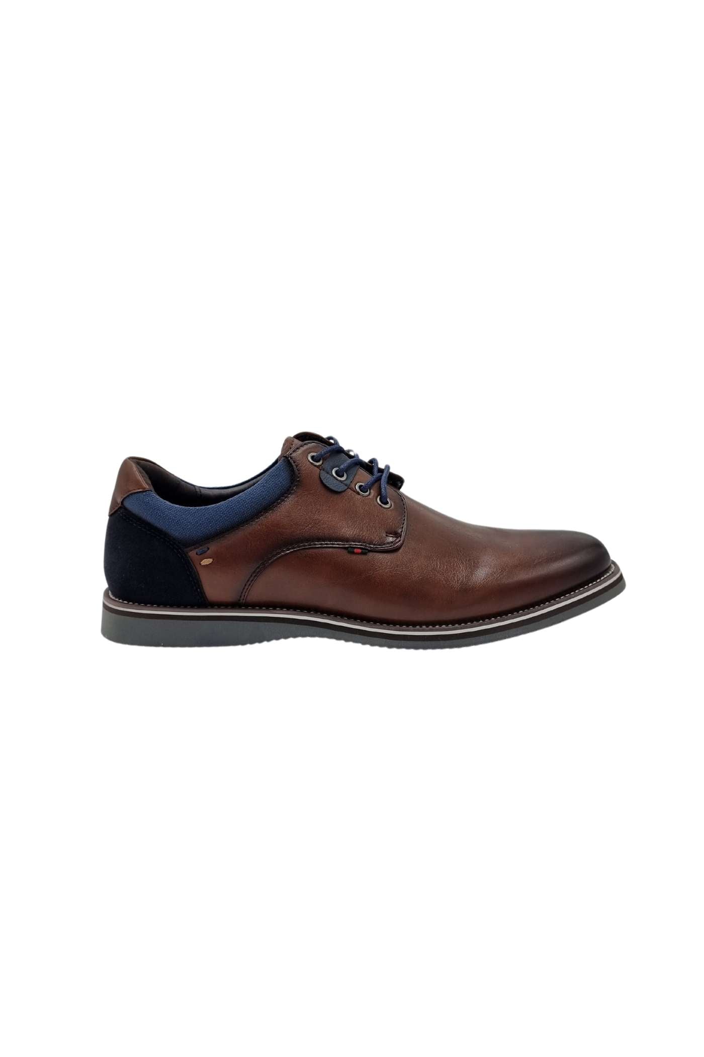 Men's Dolphman Lace Up Brown Shoe-Solo Shoe View