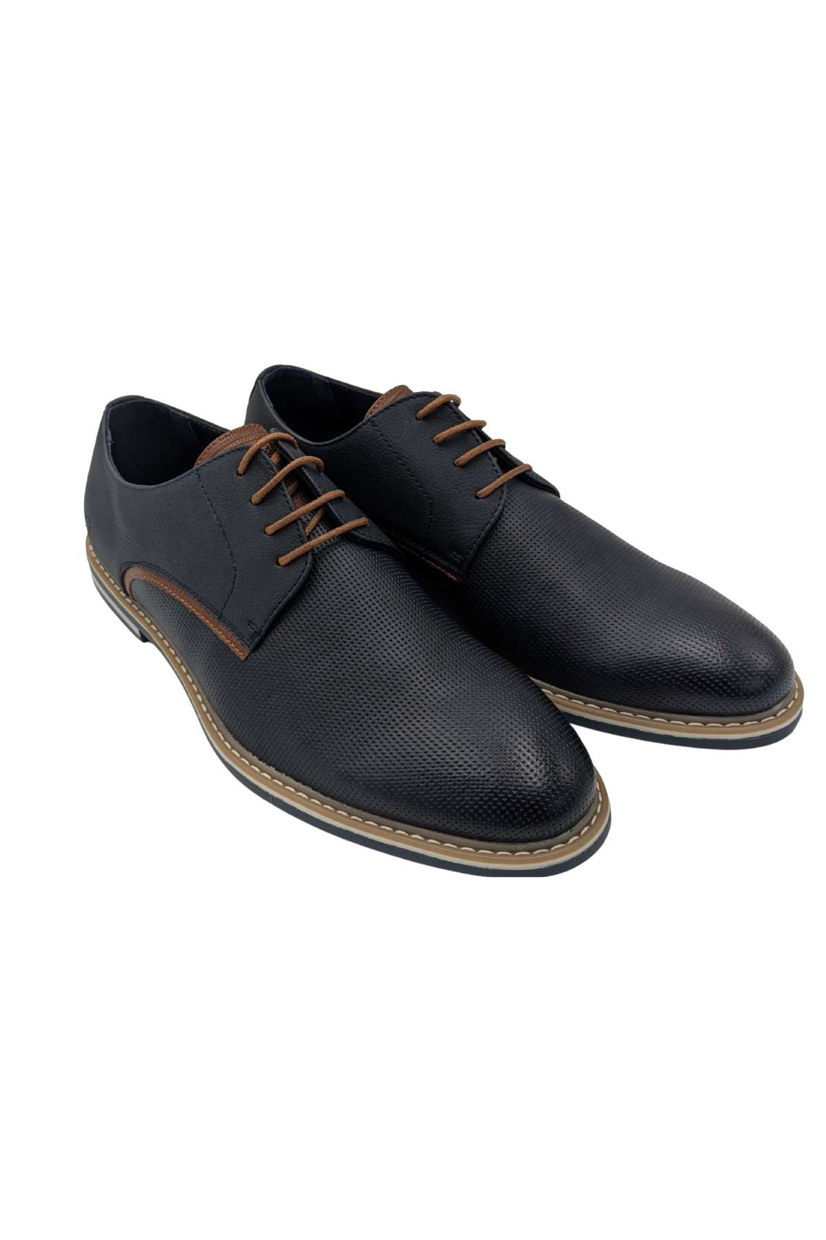 Men's Varna Midnight Blue Shoes-Side/Front View