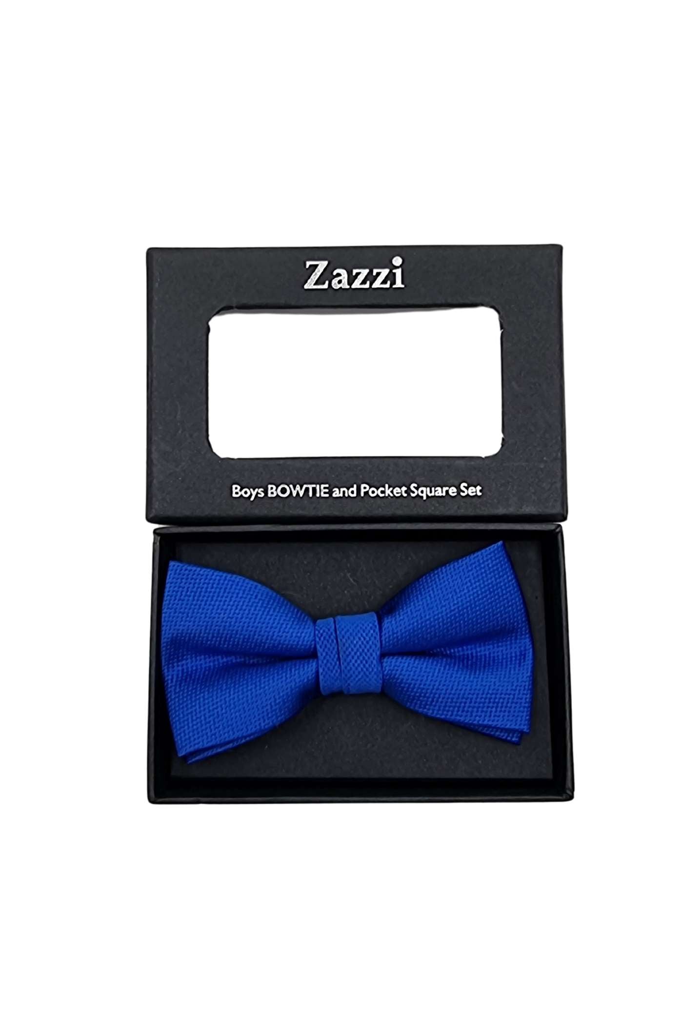 Royal Blue Zazzi Boys Bow & Pocket Square Set