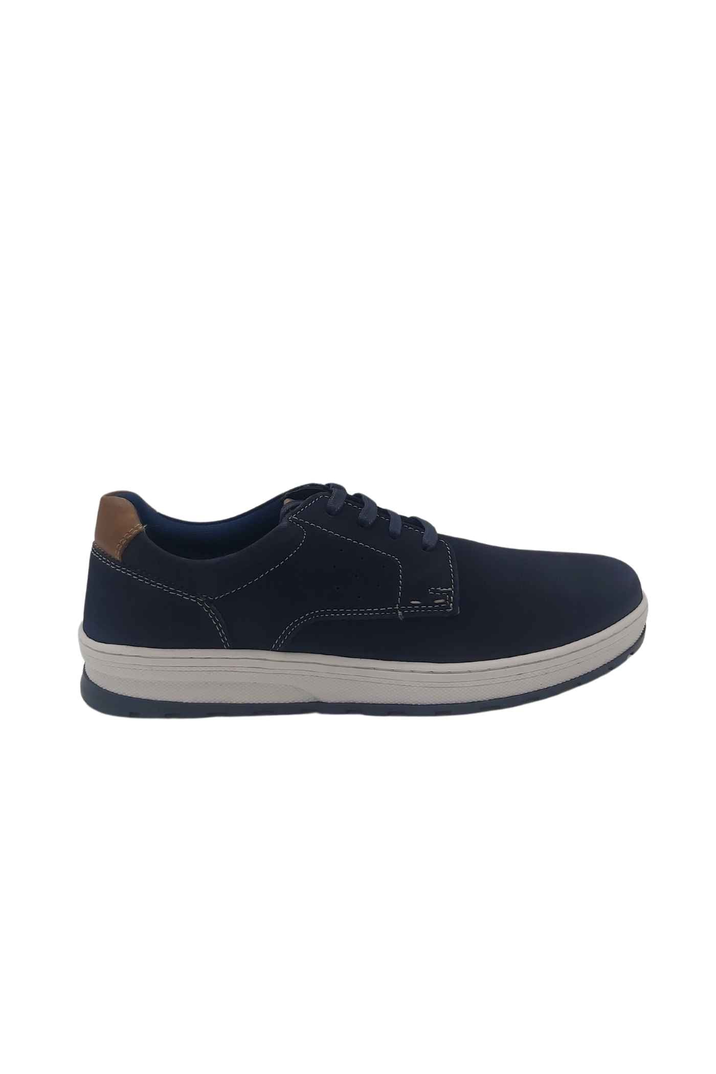 Men's Daly Navy Smart Casual Shoe-Side View