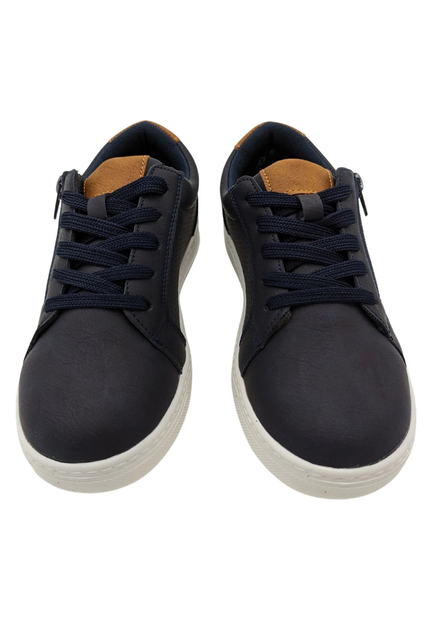 Lex Boys Navy Shoes-Front view