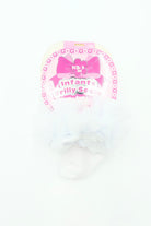 FASHION LAYER Frilly White Christening Socks WHITE front view