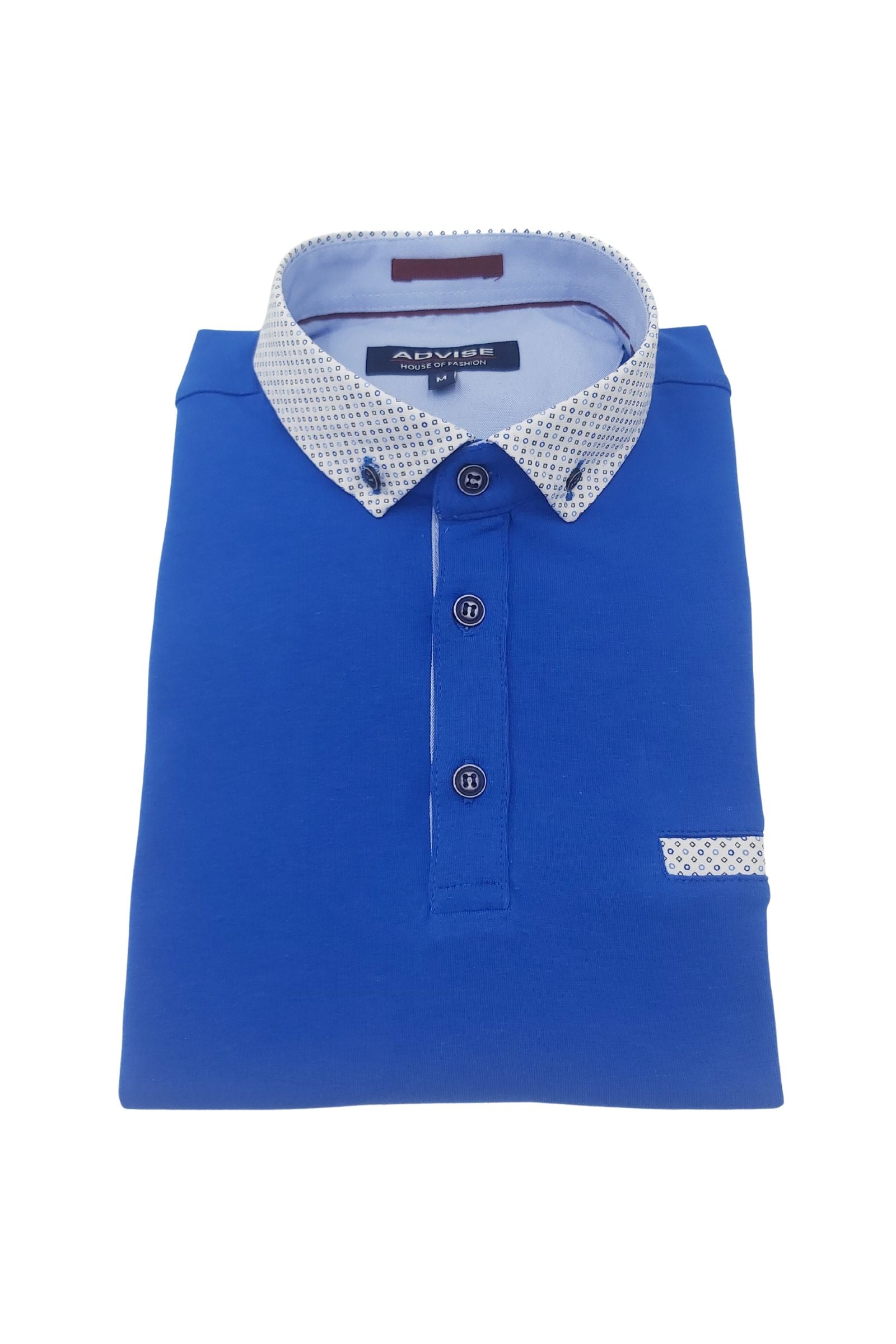 Men's Royal Advise Polo-Friont View