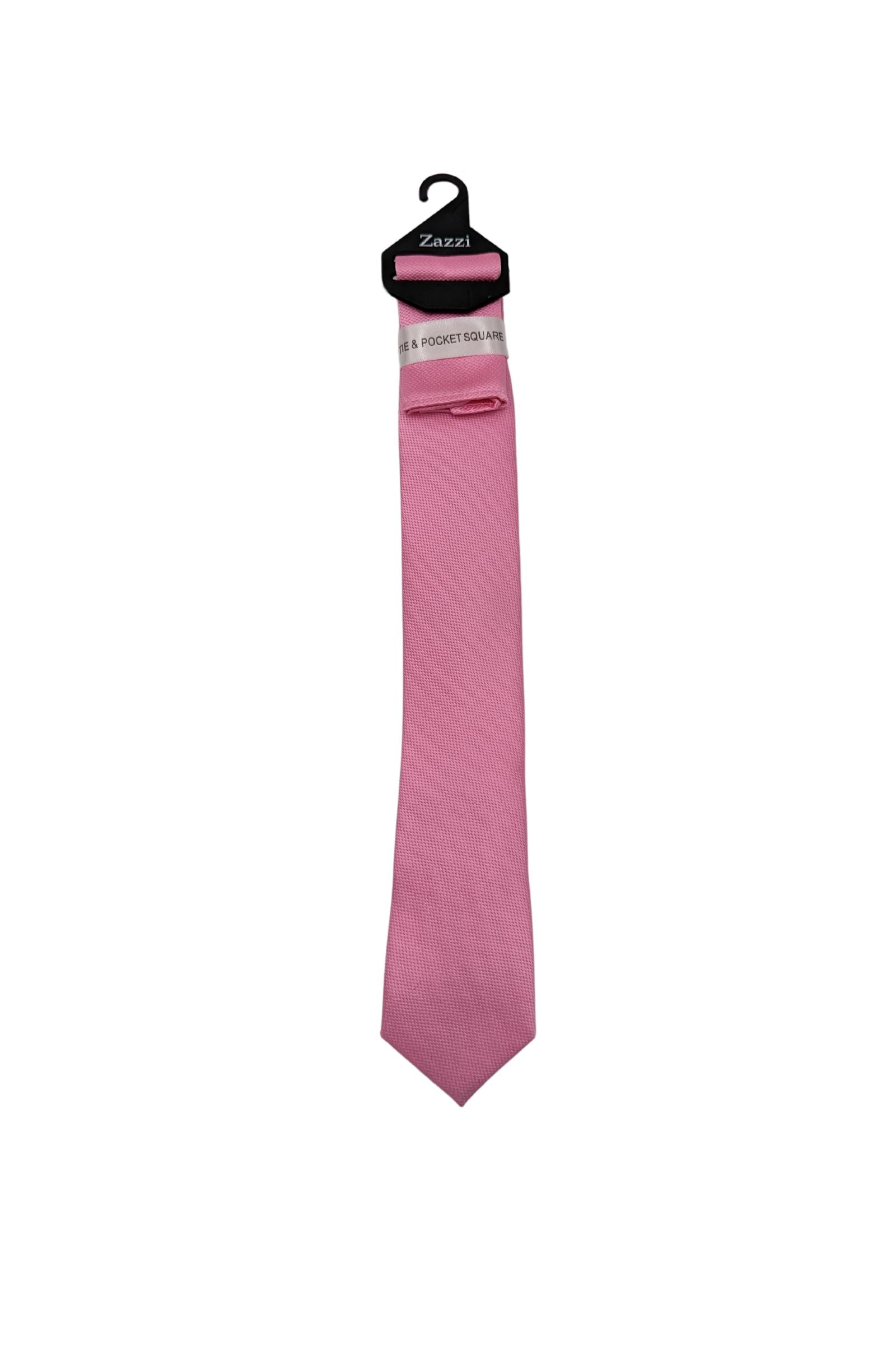 Pink Plain Boys Tie & Pocket Square