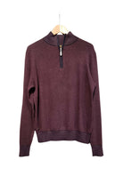 6TH SENSE Stanley 1/4 Zip Knit Port Jumper Port front view