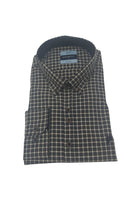 DARIO BELTRAN Noceda Black Check Shirt Black front view