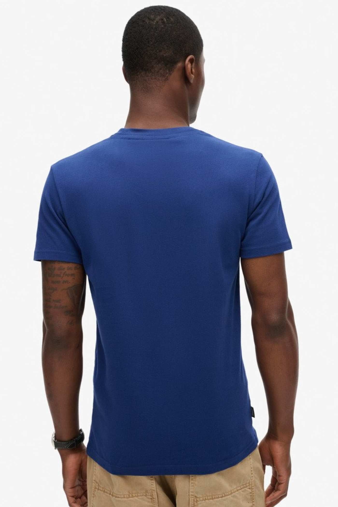 SUPERDRY Essential Logo Emb Tee-Supermarine Navy Supermarine Navy detail view