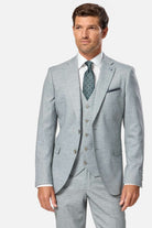 BENETTI Lucas Tapered Sage Waistcoat Sage back view
