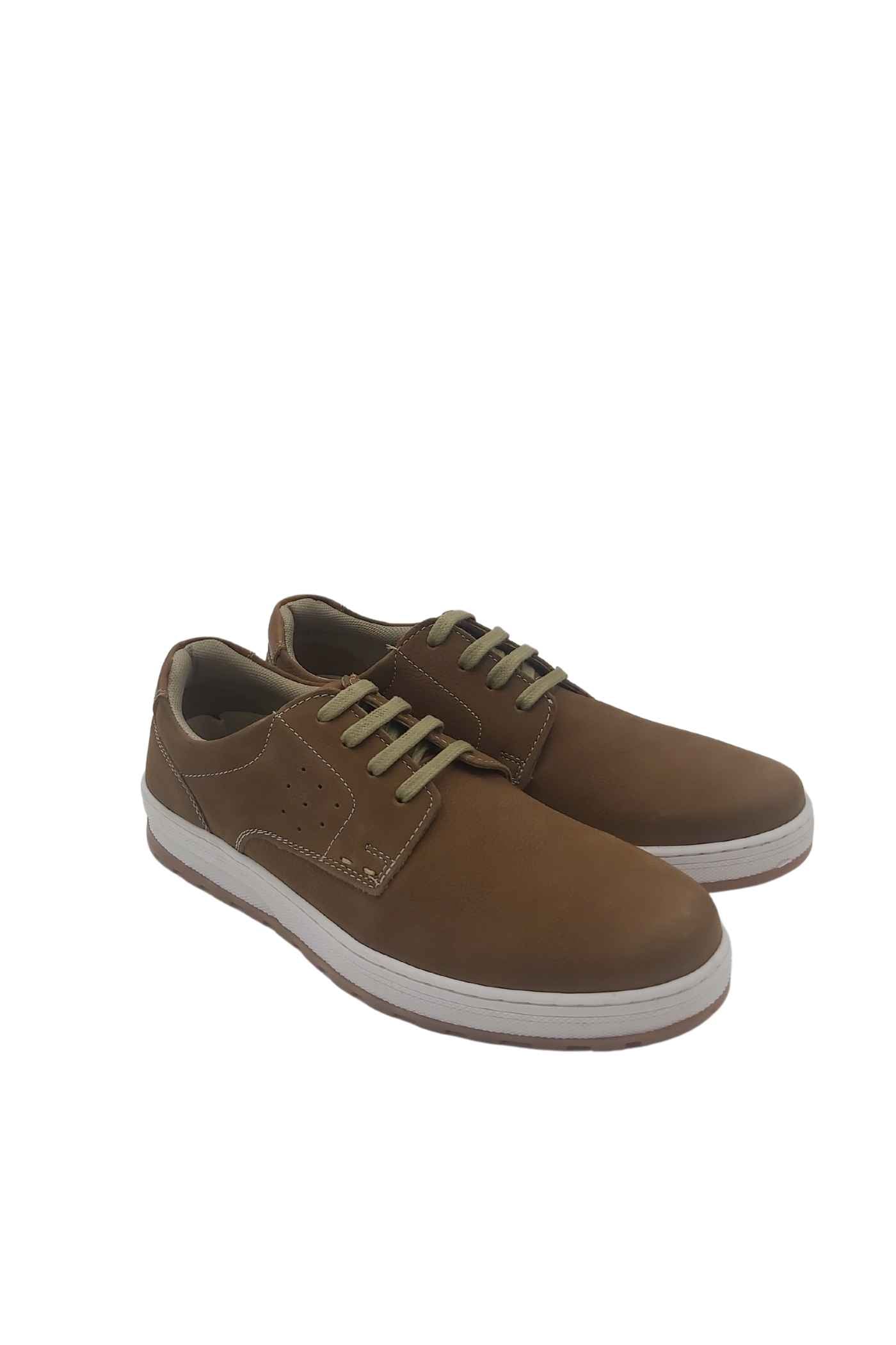 Men's Daly Tan Smart Casual Shoe-Side/Front View