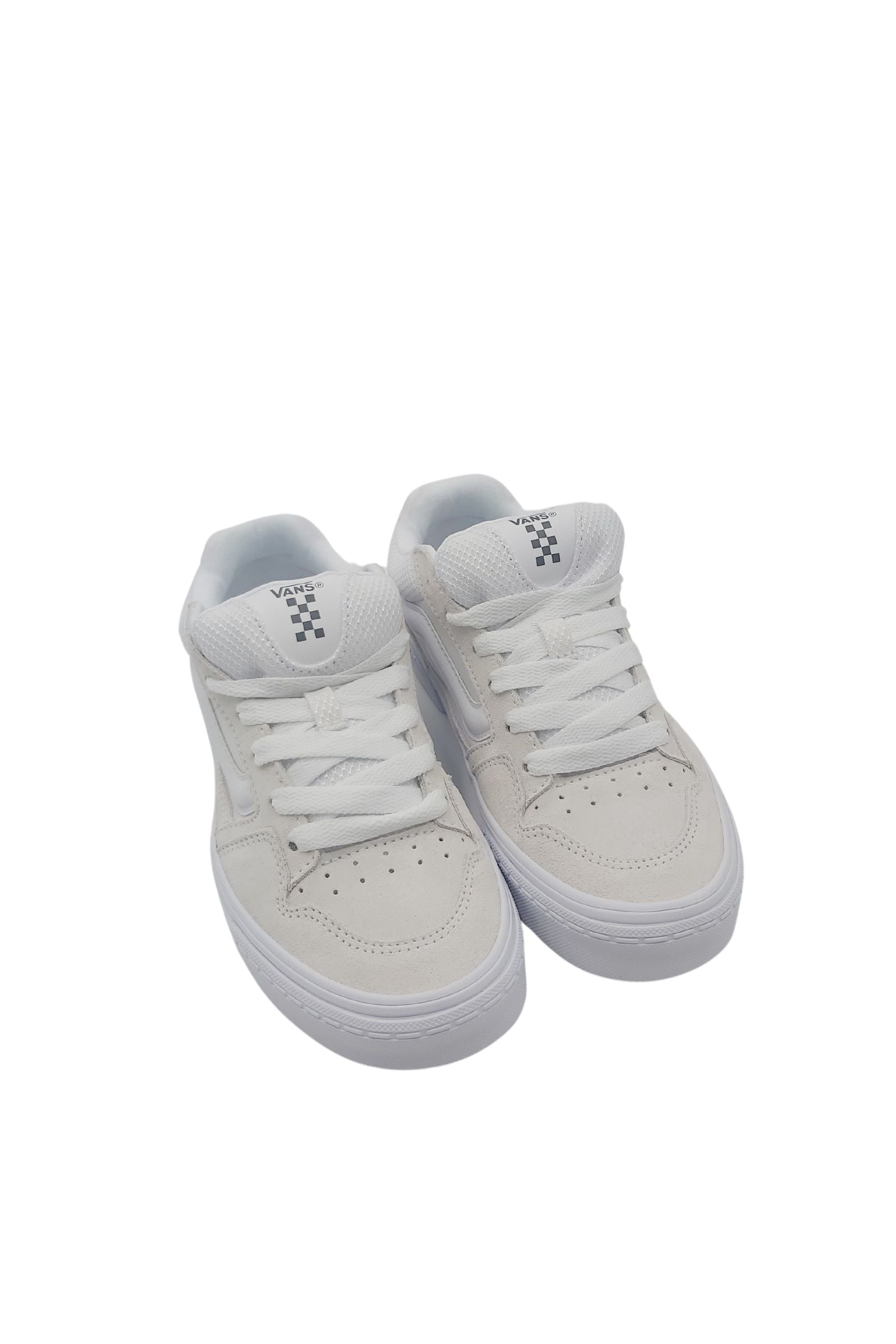 Vans Womens Caldrone White Sneaker WHITE model front view