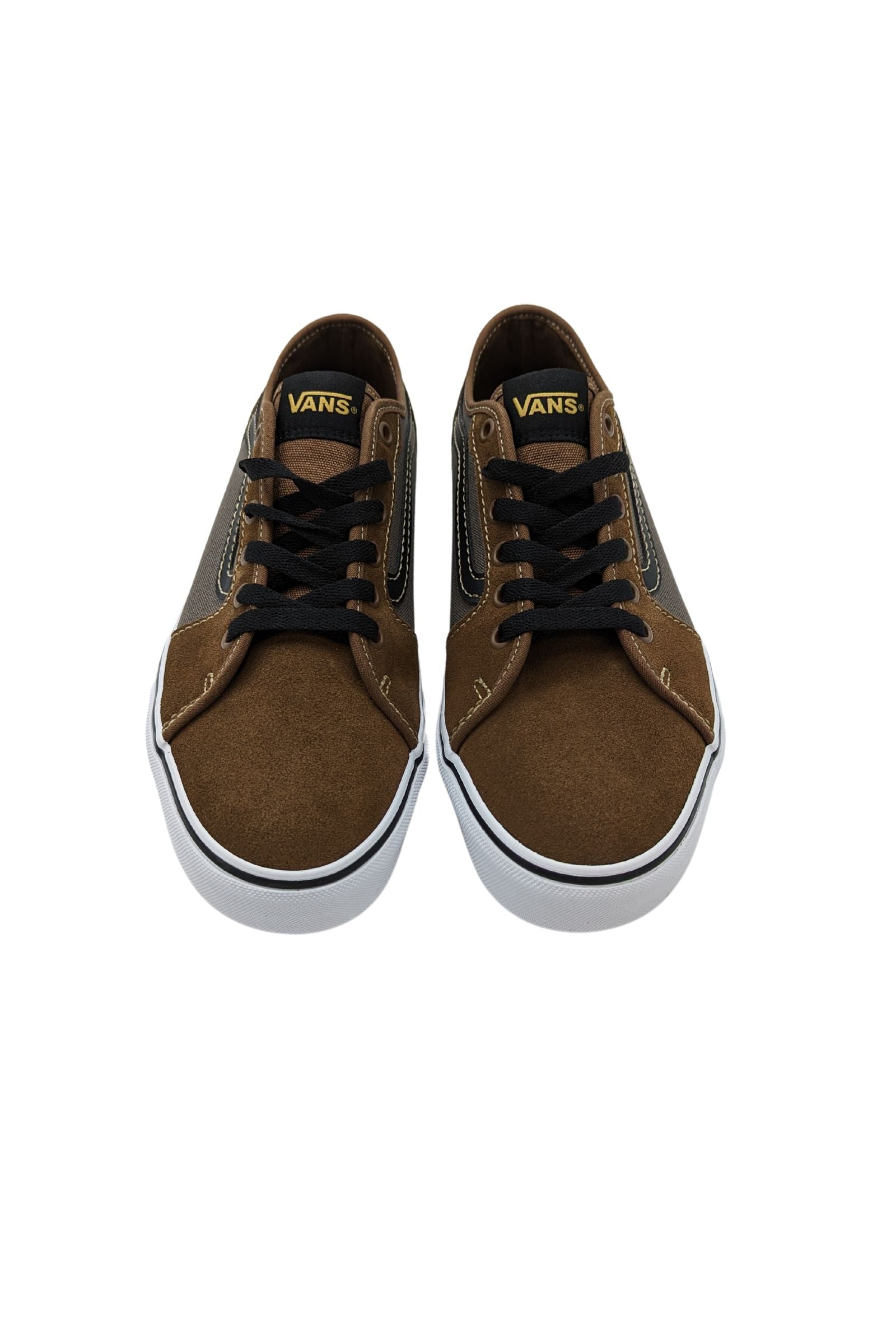 VANS Filmore Decon Brown/White Sneaker Brown/White model front view