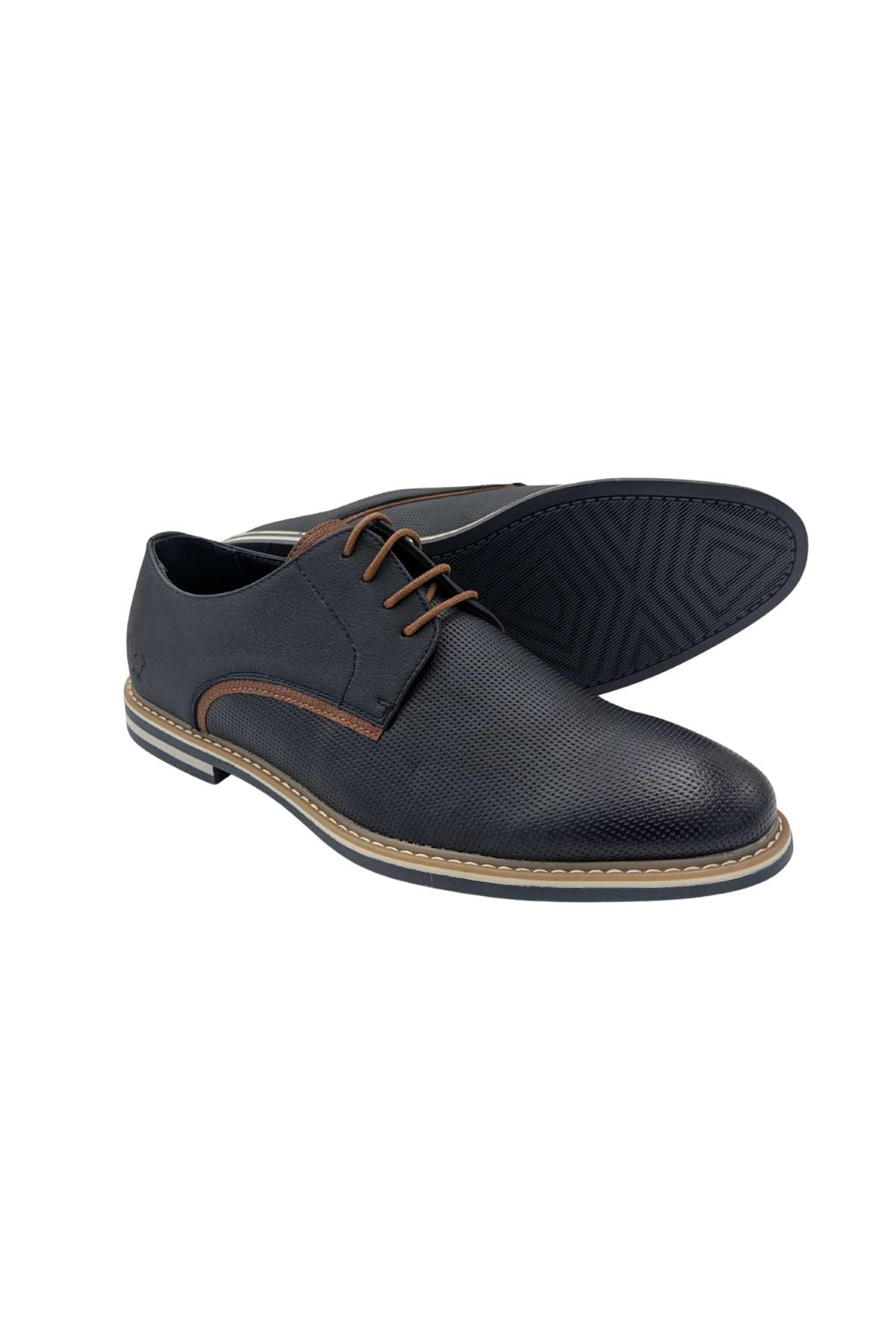 Men's Varna Midnight Blue Shoes-Sole View