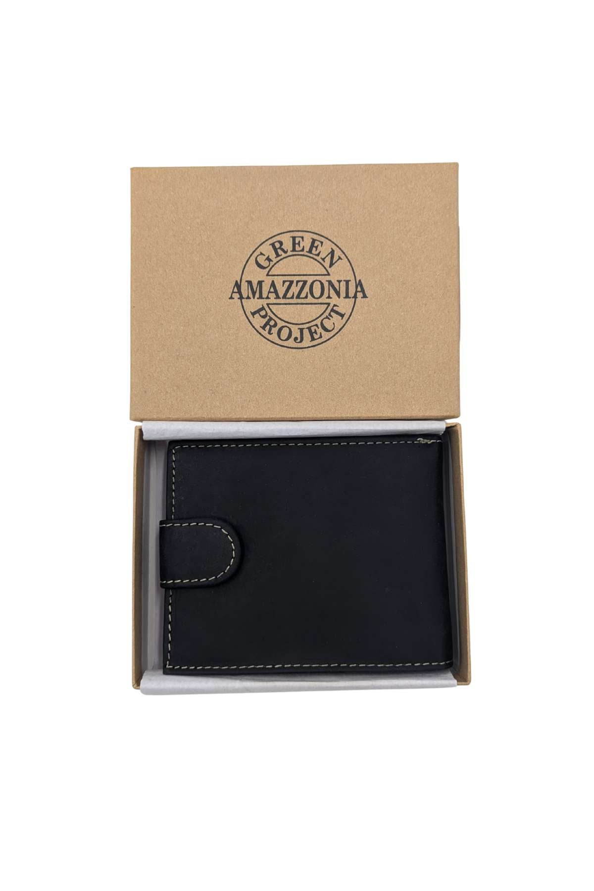 Button Wallet - Black-Presentation Box View
