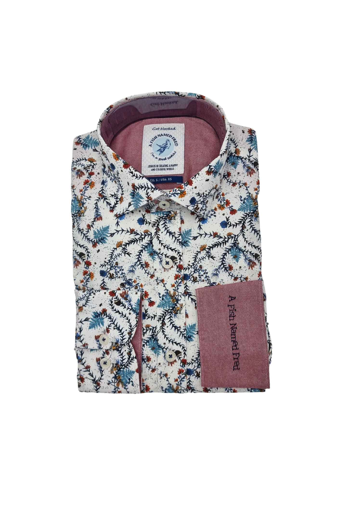 Multi Colour Shirt With Forest/Animal Pattern-Front View 2