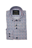 6TH SENSE Perform 1 Long Sleeve Salmon/Navy/White Shirt Salmon/Navy/White front view