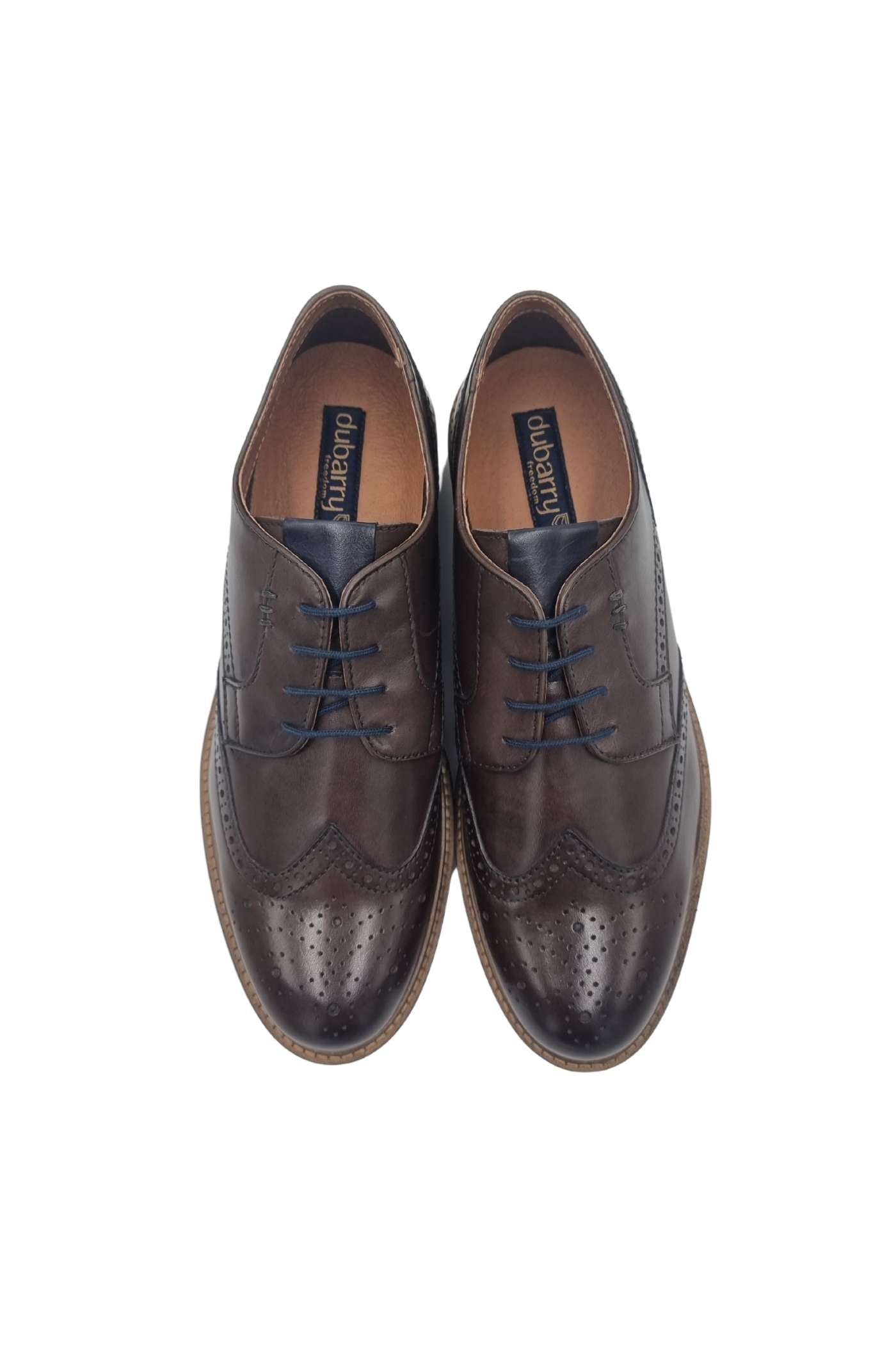 Dubarry Stan Mahogany Lace Shoes Mahogany back view