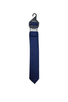 Zazzi Boyswear Kid Boys Tie & Pocket Square Navy front view