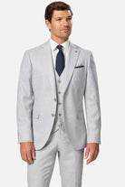 BENETTI Lucas Tapered Silver Waistcoat SILVER detail view