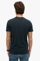 SUPERDRY Japan Stripe Relaxed Tee-Eclipse Navy ECLIPSE NAVY back view
