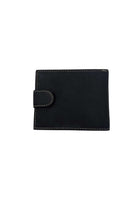 GILT EDGE Button Wallet - Black BLACK front view